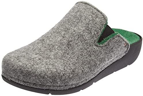 Berkemann Vianna - Damen Pantolette Hausschuh Multicolor - Filz mit Warm-Fußbett Filzclog Pantoffel aus hochwertigem Filz und mit Wechselfußbett geeignet für Einlagen