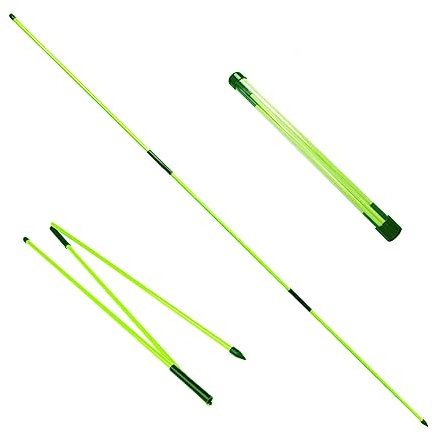 Eshan Golf Alignment Sticks 2 Pack Swing Training Aid Equipment Collapsible Trainer Practice Rods Posture Corrector in Handy Storage Tube Case for Men Women Golfer Swinging (MintGreen)