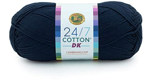 Lion Brand Yarn 769-110AR 24/7 Baumwolle DK Garn, Nightshade, 1 Pack