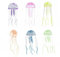 Aquarium Dekoration, Leuchtende Quallen, Künstliche Quallen, Aquarium Deko, 6PCS Glühende Aqua Ornaments, Glühende Jellyfish Ornament Dekoration für Aquarium Fisch Becken,Fisch Tank Glühende Ornament