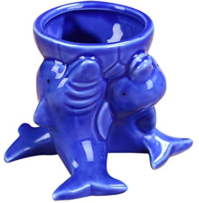 Abaodam Pot De Fleurs en Céramique Décoration De Bureau Porte-Stylo Adorable pour Solide Et Économe en Eau Ornement