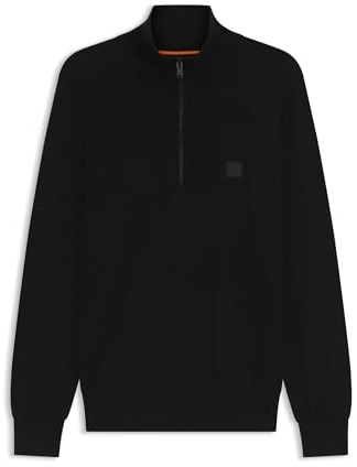 BOSS Herren Kanozip S Strickjacke aus Baumwolle und Kaschmir
