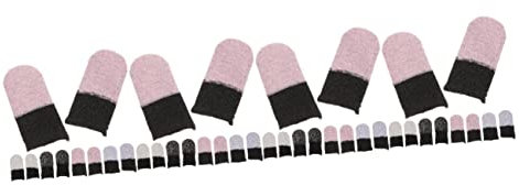 jojofuny 20 Pairs Gaming Non-slip Finger Cots Thumb Sleeve Phone Game Finger Covers Tree Climbing Gear Gaming Gloves for Sweaty Hands Gamer Gloves Anti Sweat Cotton Controller Cover Sports