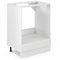 Vicco Herdumbauschrank R-Line, Herdschrank, Weiß Landhaus/Weiß, 60 cm, AP Marmor