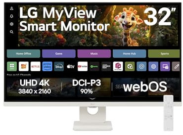 LG MyView 32SR73U-W - LED-Monitor - Smart - 81.3 cm (32)