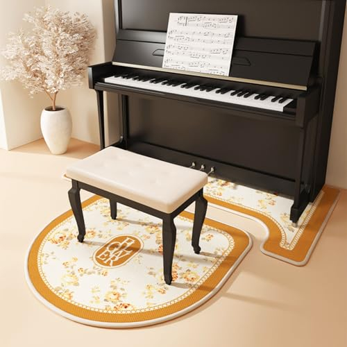 MBBTAG Schallschutz Teppich Klavier, Schalldammung Teppich Klavier, Klavier Spezielle Schalldichte Bodenmatte, Schalldichter Schalldämmung für Zuhause, Schallschutzmatten Bodenschutzmatte(Autumn)