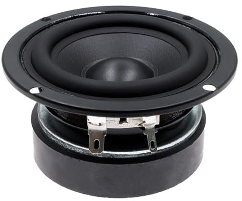 Haoyull Bocina de frecuencia completa de 3 pulgadas, subwoofer de 4 ohmios y 15 W para bocina pequeña, amplificador auditivo, metal impermeable