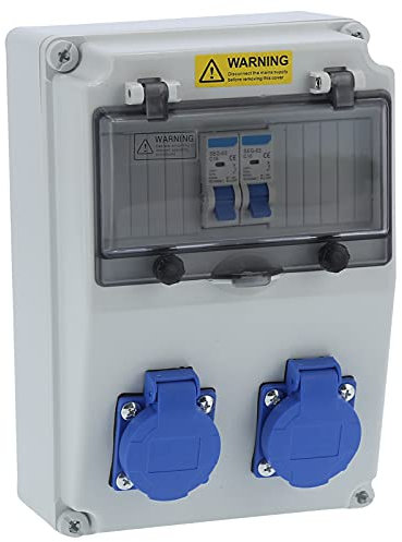 Distribuidor de Potencia de Astillero 16A, Distribuidor de Pared con Distribuidor de Potencia 2 Posiciones, Cajas de Distribución de Pared para Caja Eléctrica de Astillero