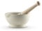 MB947004 Milton Brook Pestle and Mortar, Vitrified Porcelain, Size 2, 13.35cm Diameter, White