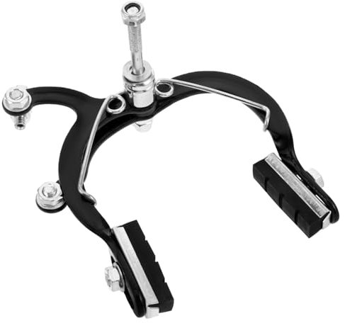 POPETPOP Bicycle Brake Caliper Front Brake Pad Robust Performance Reliable Metal Black