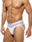 Mauro Kane Jockstrap Herren Athletic Supporters Suspensorium Sport Jock Strap Männer Sportunterwäsche Unterhosen Weiß L