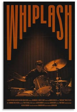 HATJZRUM Whiplash-Film-Poster, TV-Serie, Kunstposter, Druckposter für Hausbau, ästhetische Dekoration, Leinwand, Wandkunst, Schlafzimmerdekoration, 50 x 75 cm, ungerahmter Stil