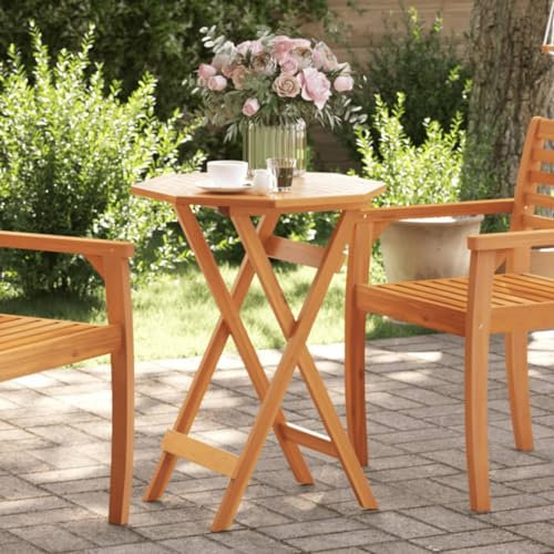 LXYZWRW Outdoor Outdoor Tisch Klapptisch 60x75cm Massivholz Akazie