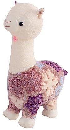 DRESSOOS Süßes Sammlerstück Alpaka-plüschtier Weich Und Bequem Schaf-plüschtierpuppe Weiß