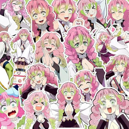 50 Ghost Slayers KanrojiMitsuri Aufkleber Anime Figur Vinyl Wasserdicht DIY Stickers Für Computer Skateboard Gepäck Auto Fahrrad