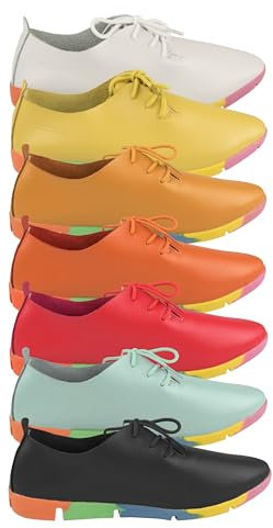 Zerimar Mocasines de Piel para Mujer - Bailarinas Elegantes y Cómodas para Verano - Calzado Femenino con Estilo y Confort - Rojo, Talla 37