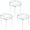 F Fityle Lot de 3 Supports de Plantes en métal pour hortensias, rosiers, pothos, lys, pivoines, Plantes grimpantes, Vert