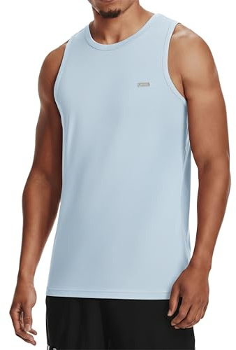 SMILODOX Tanktop Herren Arian, ärmelloses Muskelshirt mit Rundhals & Metall-Logo, Unterhemd mit klassischem Schnitt, Stringer aus weichem Material, ideal für Training, Freizeit & Sommer