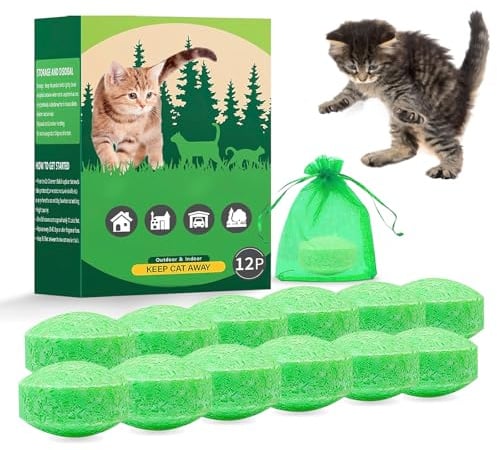 shallyong Katzenabwehr für draußen, Cat Abschreckung im Freien Natürliche, Mit Non-Woven-Taschen, Katzen- und Hundeabwehr vertreiben Garten (12)