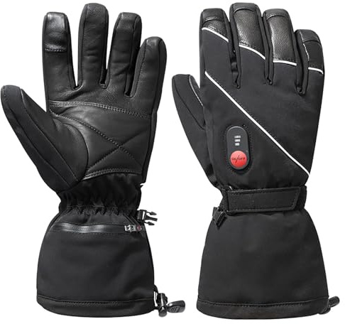 Day Wolf Heated Gloves for Men Women, 7.4V 2200mAh Rechargeable Battery, 3 Heating Settings, for Winter Cycling Skiing Outdoor Activities