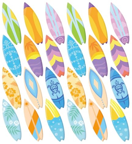 MAJORMENCH Surfbrett Aufkleber Dekor 2 Papier Sommer Hawaii Party