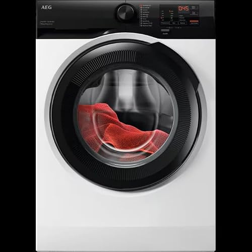 AEG LFED61844B 6000 ProSense Freestanding Washing Machine, 8kg, 1400 RPM, A Rated, AI WashAssist, Hygiene Programme, Inverter Motor+, White