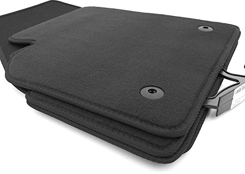 Fußmatten passgenau für Volvo V60 (2010-2018) & Cross Country Premium Velours Matten Set Automatten in Original Qualität 4-teilig schwarz