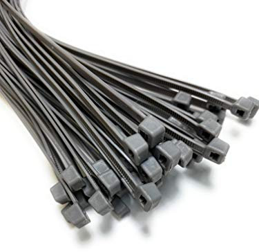 Heavy Duty Silver Cable Ties 7.2mmx450mm x20 Pieces