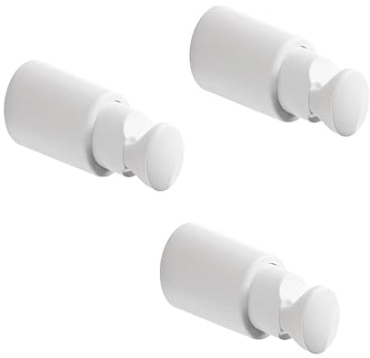 3 Regale Wandhalterung für Handtuchheizkörper und horizontale Rohre mit Einer Tragfähigkeit von bis zu 90 kg. Rohrdurchmesser von Ø15 bis 28 mm - Weiß