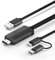 YEHUA Câble USB C à HDMI, 2-en-1 Micro USB/MHL à HDMI Adaptateur 1080P pour Tous Les Téléphones Android/Tablets/USB C iPad à la Télévision/Projecteur
