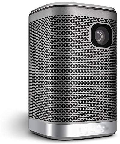 Mini Projector L2 Portable Projector 4500Lumens 12000mAH Battery HIFI Speaker for 3D LED Beamer Support 4K Home Cinema Projector Home Theater Projector ( Color : Black , Size : 140x85x85mm )