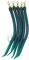 Kinetic Gummi-Makk in fünf Farben und Größen verfügbar, Inhalt je Packung 5 Stück, Perma Steel Haken (Green, 12/0)