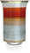 Angela Neue Wiener Werkstätte Vase Mary -Orange Glasvase handbemalt, vergoldet, Glas, 12 cm