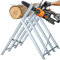 Lospitch Chevalet de scie à bois galvanisé - 81 x 80 x 80 cm - Charge maximale : 150 kg
