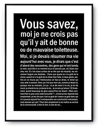 Affiche femme Toiletteuse Bonne ou mauvaise | Poster Tableau Métier Humour fond blanc pour décoration murale qualité papier Premium A3