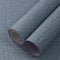 WADILE Grasscloth Furniture Wallpaper, 39.9 x 2000 cm, Vinyl Furniture Wallpaper, Self Adhesive Faux Linen Wallpaper, Navy Blue