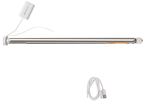 zemismart Tuya Zigbee wiederaufladbarer Jalousienmotor, Rollomotor, intelligenter Rohrmotor, Echo-/NEST-Sprachsteuerung, Zigbee-Hub benötigt (17/25/28 mm, nur Motor)