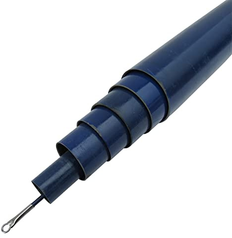 Secure Fix Direct Extendable Telescopic Flag Pole 5M (Garden Retractable Camping Blue)