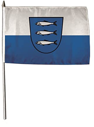 U24 Flagge Fahne Stockflagge Heringsdorf (Usedom) 30 x 45 cm Stockfahne 3er Pack
