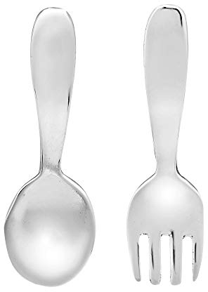 AeraVida Fun & Fashionable Spoon & Fork .925 Sterling Silver Post Earring | Adorable Sterling Silver Stud Earring for women | Trendy Stud Earrings | Gift for Daughter