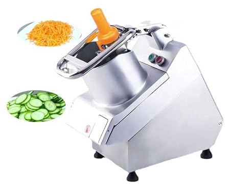 Cortador De Verduras Automático Comercial, Rebanador De Cebolla De Patata Multifuncional, Con Protección De Enclavamiento De Seguridad, Procesador De Alimentos De Frutas Y Verduras, Para Restaurante