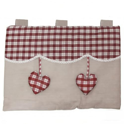 HOME ZEN HOUSEHOLD LINEN Copriforno Cucina Copertura Decorazione Forno Chiusura a Strappo 40x50 CM Shabby Chic (Modello Fiocco Disegno 7)