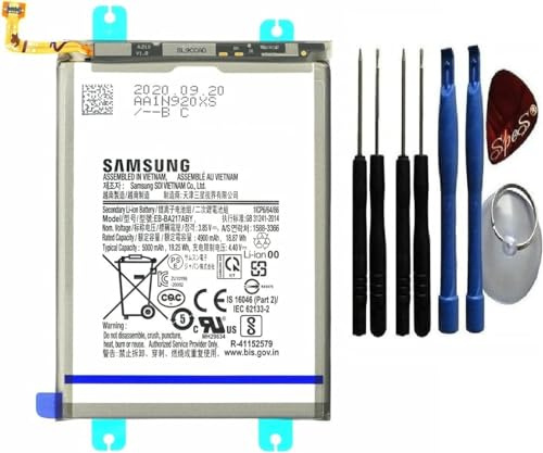 Original Samsung Ersatz-Akku für Samsung Galaxy A13 4G A135F Akku Batterie 5000mAh EB-BA217ABY mit Klebestreifen Inkl. Einbauwerkzeug