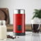 MisterChef Large 500W Automatic Milk Frother with 4 Modes, Hot & Cold Milk Functionality, 300ml Milk Heating / 150ml Milk Frothing, Extra Whisks, Silent Operation Chrome, Red