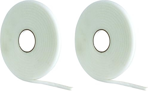 STORMGUARD White 05SR039005MW 5m Ultraseal Soft Self-Adeshive Foam Draught Excluder, L-5 Metres W-8mm H-6mm (Pack of 2)