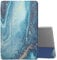 MoKo Case Fits Amazon Fire Max 11 Tablet (13th Gen, 2023 Release) 11 - Slim PU Leather Trifold Stand Cover for Kindle Fire 11 Tablet Frosted Hard Back Shell with Auto Wake/Sleep, Gilding Texture