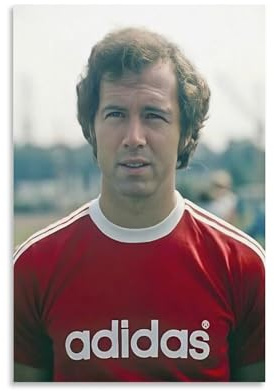 DAGUYS Poster mit legendären Fußballspielern Franz Beckenbauer, 2 Poster, Kunstdruck, Wandfoto, Malerei, Poster, Hängebild, Familiendekoration, 40 x 60 cm