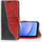 Mulbess für Samsung Galaxy A15 5G Hülle, Handyülle Leder mit Kartenfach, Klapphülle mit Magnetverschluss, Flip Case Etui Handytasche Schutzhülle, Stilvoll Wein Rot
