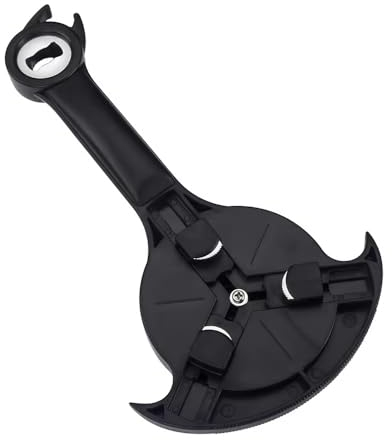 Can Opener Multifunction,Jar Opener for Weak Hands,Kitchen Beer bottle Opener Portable 3-in-1 Bottle Opener Can Opener Tool Innovative Gadget Get Lid Off Easily (BLACK)