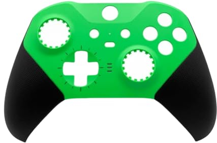 Hzxkqmil Ersatz-Schale Vorderes Gehäuse Abdeckplatten Faceplate Ersatzteile für Xbox Elite Controller Series 2 (Grün)